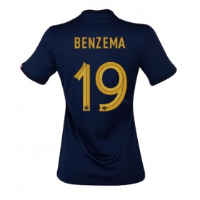Frankrike Karim Benzema #19 Hemmakläder Dam VM 2022 Kortärmad